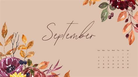 September Calendar Wallpaper Tech Backgrounds Anjahome