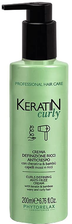 Phytorelax Laboratories Keratin Curly Curls Defining Anti Frizz Cream