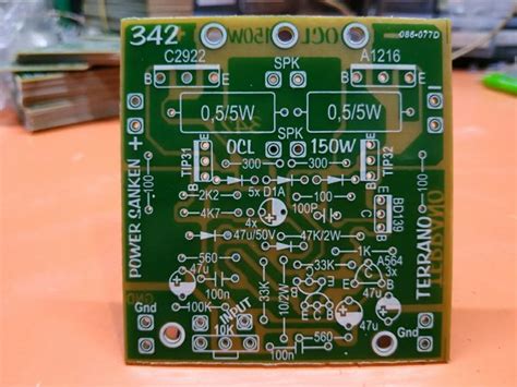 Jual PCB Power Amplifier OCL 150 Watt Mono Sanken 342 Di Lapak Imam