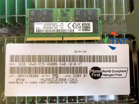 Ram Laptop DDR5 16GB 4800MHz Samsung M425R2GA3BB0-CQK0L