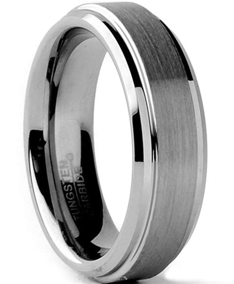 Ringwright Co Tungsten Carbide Mens Unisex Wedding Band Ring Comfort Fit 6mm Sizes 5 To