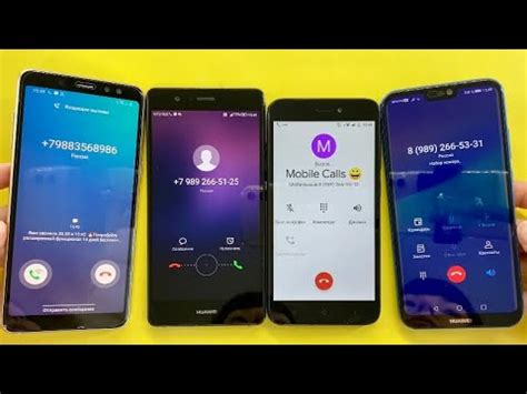 Fake Calls And Real Calls On Phones Samsung Galaxy A Huawei P Lite