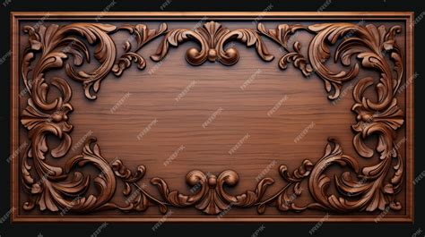 Premium Vector | A wooden frame with a design on it that says quot the ...