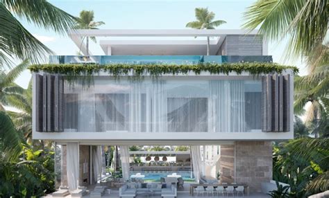 Beach Club Villa Chris Clout Design Modern Beach House Beach Club