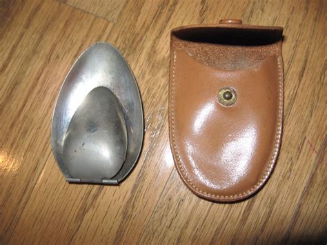 Vintage Folding Teaspoon And Tablespoon In Leather Case From Germany Ebay