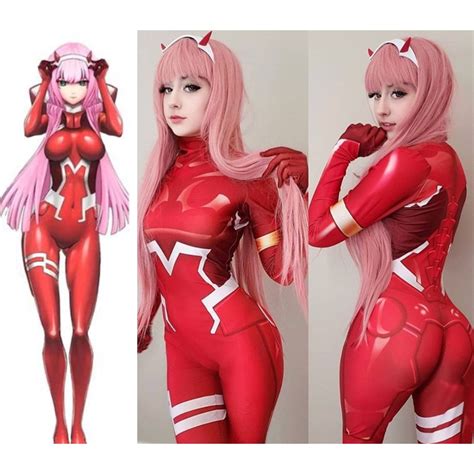 Zero Two Cosplay Costume Darling In The Franxx 02 Klaxosaur Princess