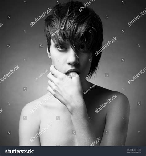 Portrait Nude Sensual Woman Elegant Hairstyle Stock Photo Shutterstock