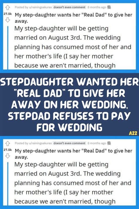 Stepdaughter Wanted Her Real Dad To Give Her Away On Her Wedding