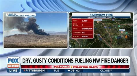 Fairview Fire Kills 2 People In Southern Ca Burning More Than 2 000 Acres Latest Weather