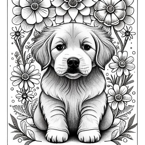 Explore Realistic Dog Coloring Pages