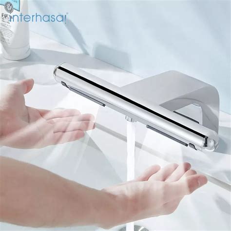 Interhasa In Design Aotumatic Hand Dryer And Sensor Faucet Hot Cold Basin Tap Jet Air