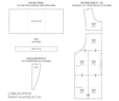 Smock Style Cobblers Apron Cobbler Aprons Apron Sewing Pattern Diy