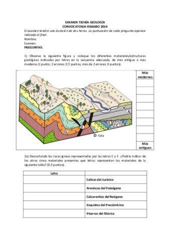 Examen Geologia 2 Pdf