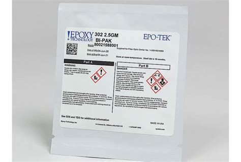 EPOTEK 302 Fast Setting Epoxy Room Temperature Cure 2 5g