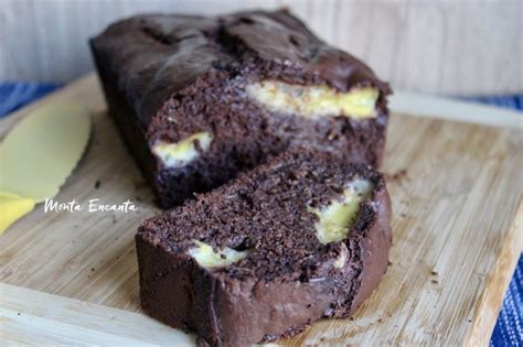 Bolo De Banana Chocolate Delicioso Monta Encanta