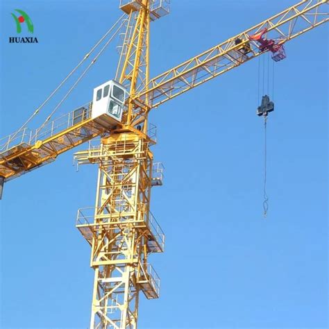 High Efficiency 60m Jib Tower Crane Qtz80 6010 Lifting Mechanism