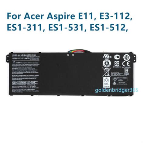 Genuine New AC14B18J Battery F Acer Aspire E3 111 E3 112 ES1 531 ES1