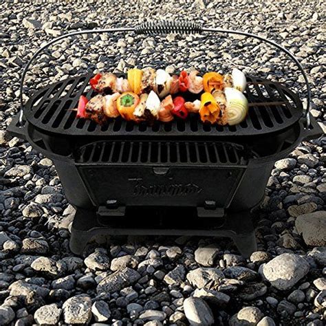 Hibachi Style Cast Iron Charcoal Bbq Grill