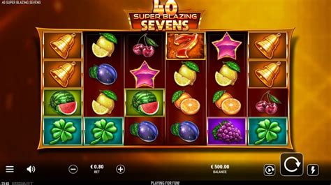 40 Super Blazing Sevens Free Play in Demo Mode