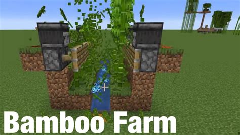 How To Minecraft Simple Bamboo Farm YouTube