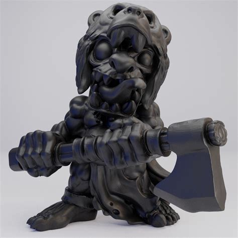 Hot Goblin ゴブリン バーグレートアックスD ミニチュア ホットゴブリン 野蛮人 獣人