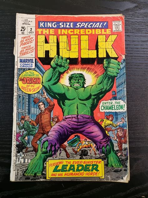 Incredible HULK King Size Special 2 1969 Marvel Comic Book GD 2 0