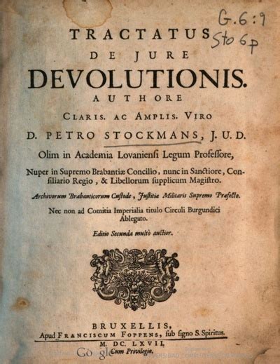 Tractatus De Jure Devolutionis Europeana