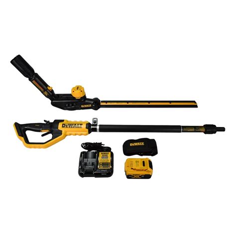 Dewalt 20v Li Ion Cordless Pole Hedge Trimmer Kit With Shoulder Strap Dcph820m1