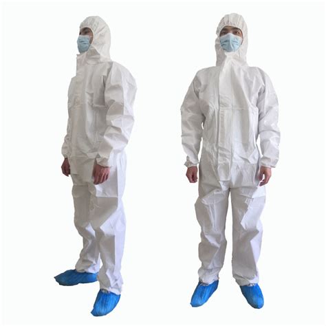 Wholesale Ppe Suit Double Zipper Full Body Safety Workwear Disposable