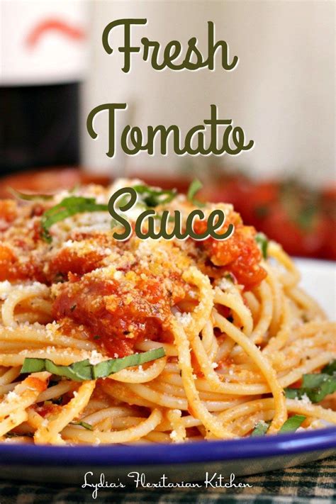 Spaghetti With Fresh Tomato Sauce Recipe Fresh Tomato Sauce Fresh