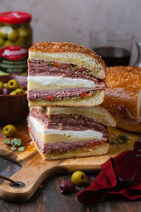 Muffuletta Sandwich Recipe Just Like In New Orleans Olivia S Cuisine