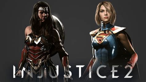 Injustice 2 Gameplay Supergirl Vs Wonder Woman Youtube