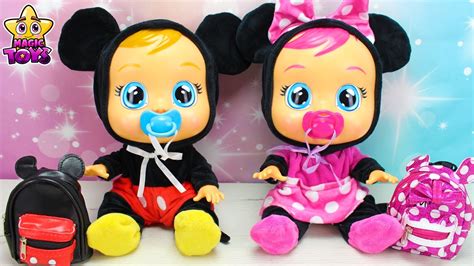 Beb S Llorones Mickey Y Minnie Nuevas Mochilas Para La Guarder A Y Como