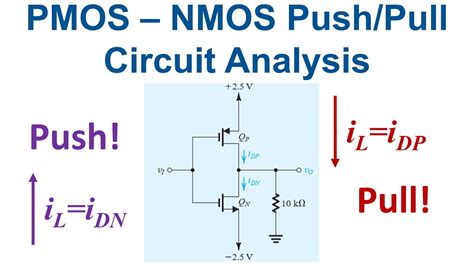 28c PMOS NMOS Push Pull Circuit Analysis YouTube