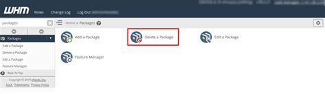 How To Manage Your Hosting Packages In WHM