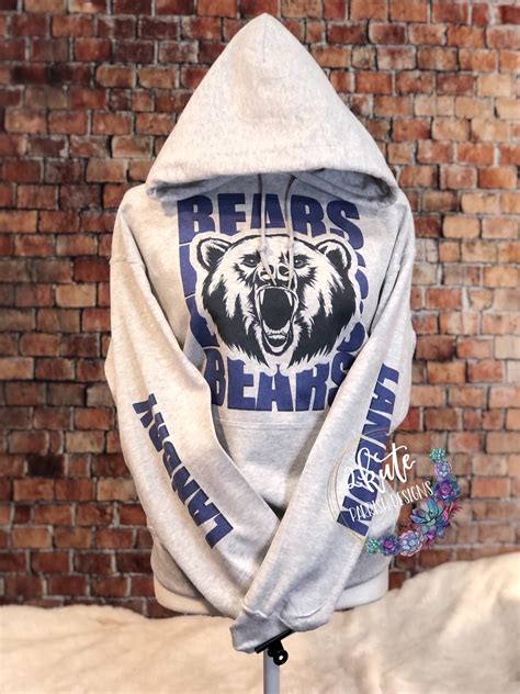 Bears Spirit Wear School Spirit Hoodies School Spirit | Etsy