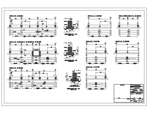 Constructive Structure Details Of Column And Beam Details Dwg File