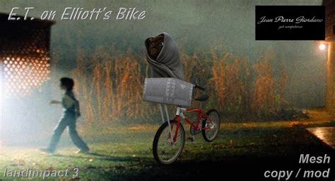 Second Life Marketplace - E.T. on Elliott's Bike mesh