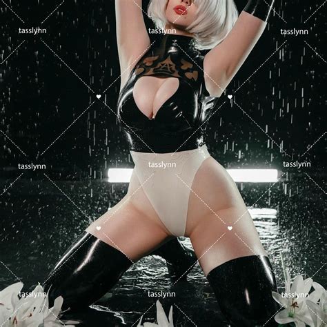 Nier Automata Cosplay Costume Yorha 2B Latex Jumpsuit Suit Sexy Outfit