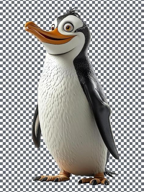 Premium Psd Beautiful Penguin Isolated On Transparent Background