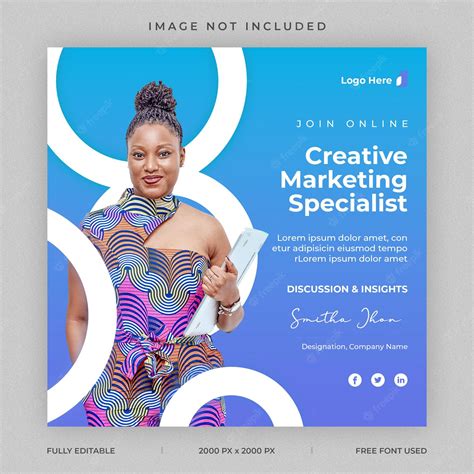 Premium Psd Creative Marketing Agency Or Consultant And Social Media