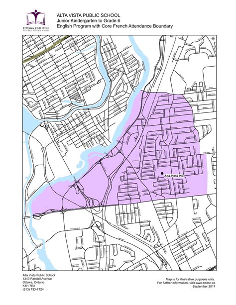 Ottawa Carleton District School Board Elementary Attendance Boundary