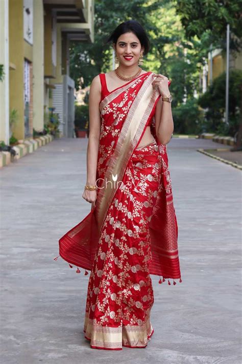 Beautiful Red Silk Sarees