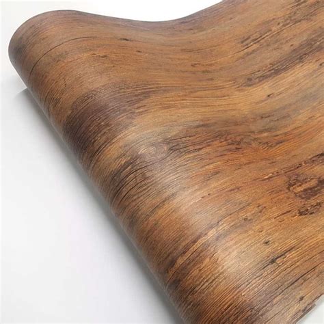 Walnut Wood Wallpaper Dark Brown Wood Peel And Stick Pvc Wallpaper Wood Grain Co