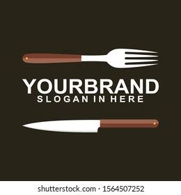 Fork Knife Logo Design Restaurant Food Stock Vector (Royalty Free) 1564507252 | Shutterstock