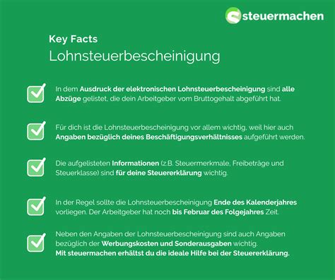 Lohnsteuerbescheinigung Steuermachen