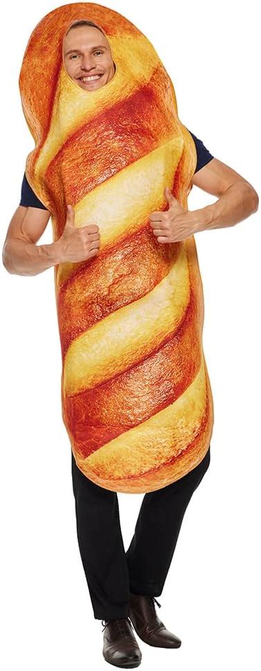 Eraspooky Adult Unisex Loaf Of Bread Costume Fancy Dress Cosplay Halloween Party Outfit