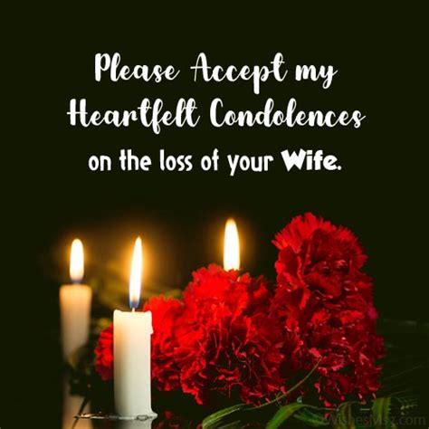 70+ Sympathy & Condolence Messages for Loss of Wife - WishesMsg