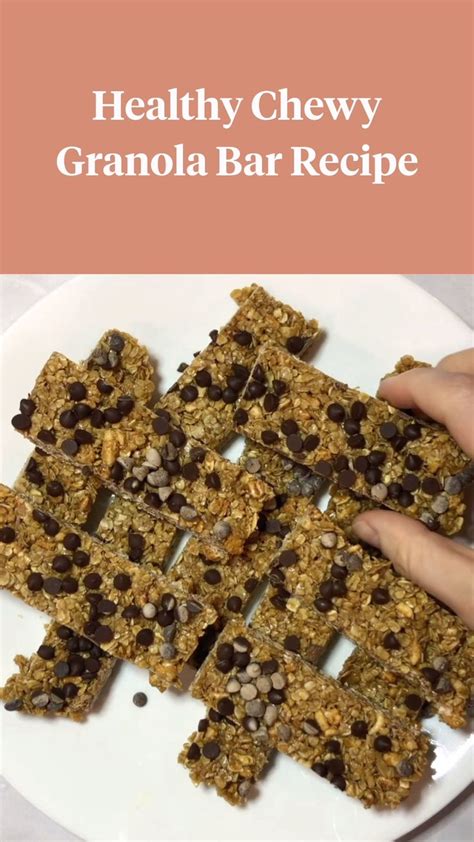 Healthy Chewy Granola Bars Recipe