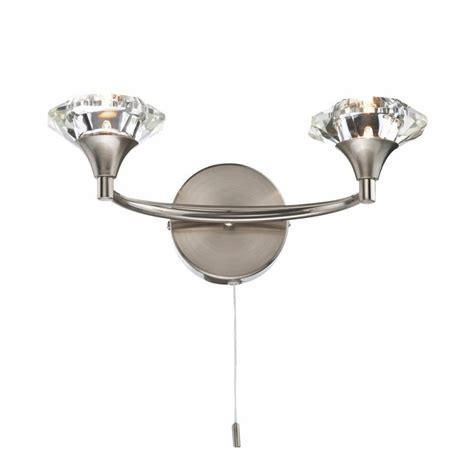 Dar Lut Luther Light Satin Chrome Wall Light Scotlight Direct